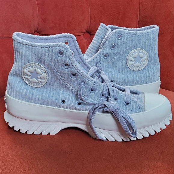 Converse Chuck Taylor All Star Lugged 2.0 Velour- Gravel/Egret/Egret Sz. M9 F11 - Picture 12 of 13